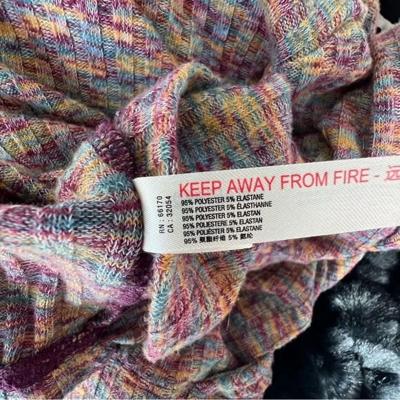 Anthropologie Daily Practice Open Backside Flouncy Pullover Sweater Space Dye - Picture 15 of 16